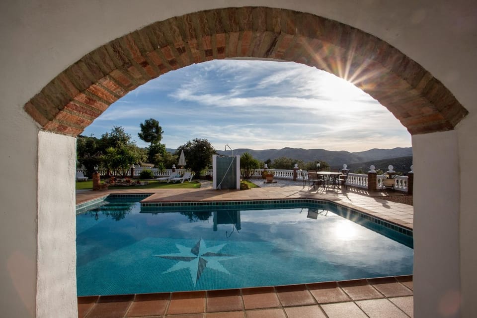 Day, Natural landscape, Mountain view, Swimming pool