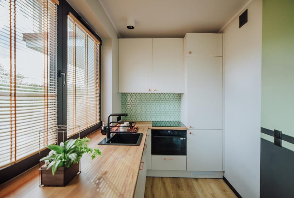 Kitchen or kitchenette, dishwasher, minibar, stove