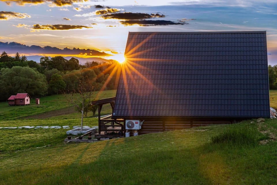 Property building, Natural landscape, Sunset