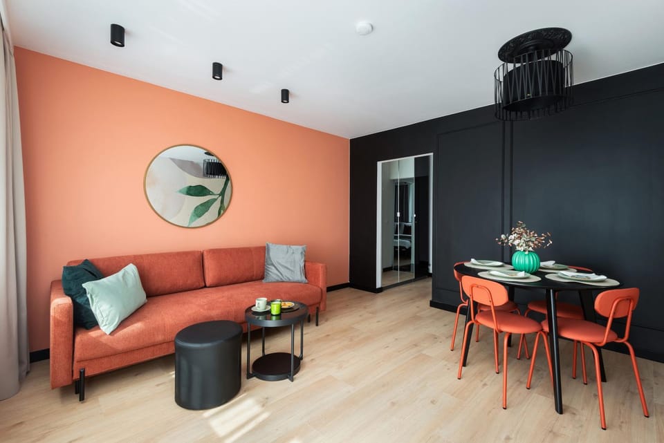 Living room, Seating area, Dining area