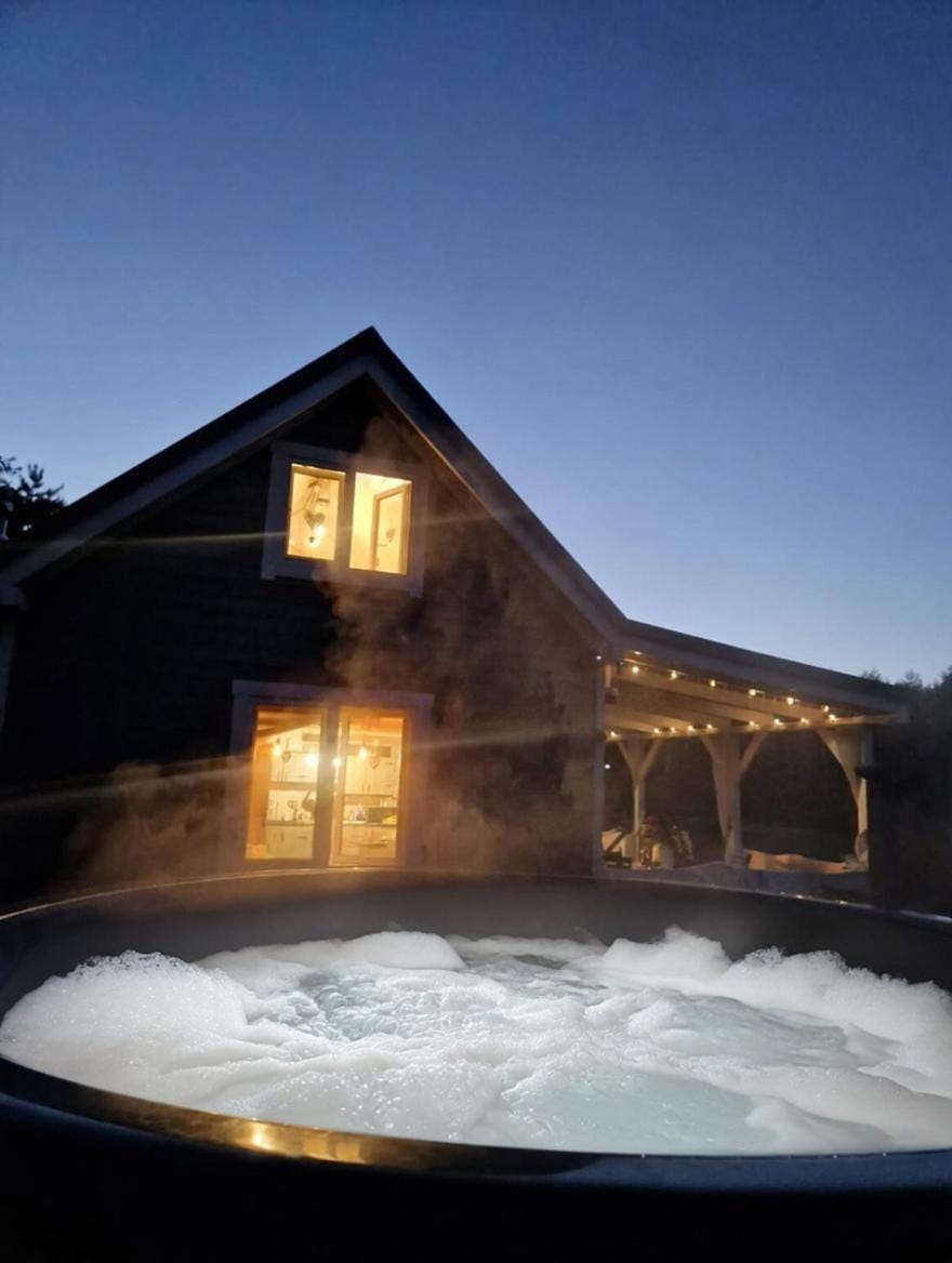 Night, Natural landscape, Hot Tub, Pool view, Swimming pool
