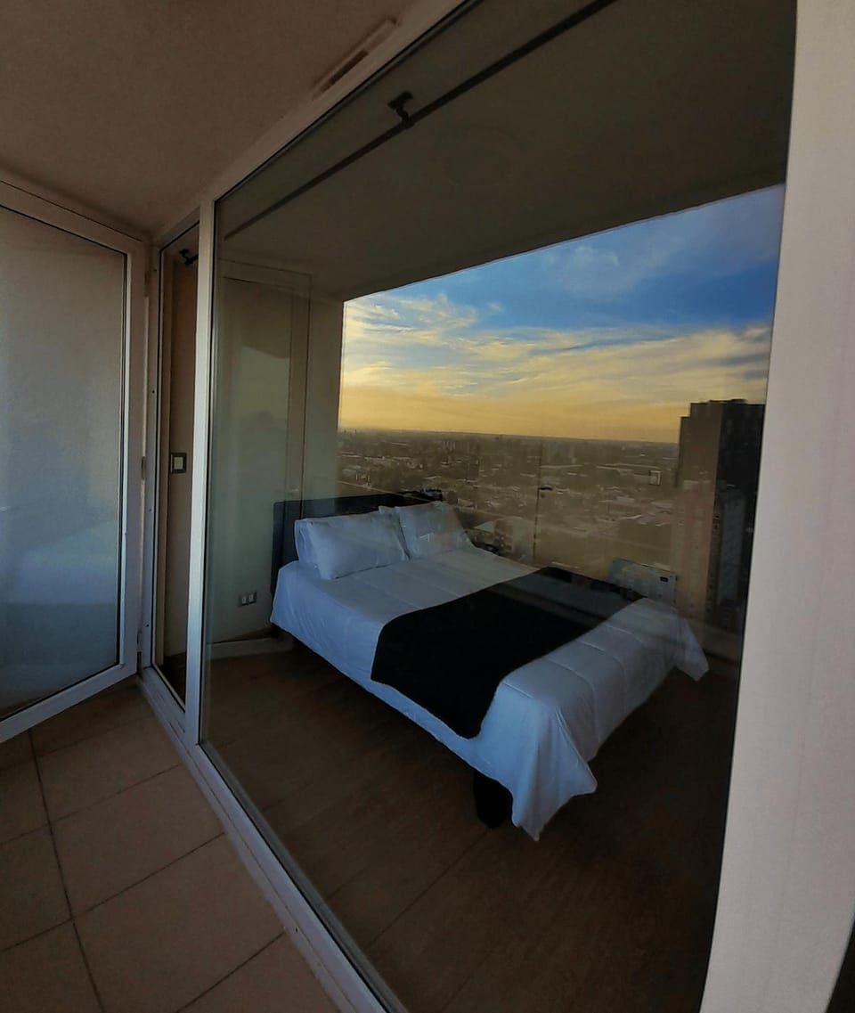 Bed, Natural landscape, View (from property/room), Balcony/Terrace, Bedroom