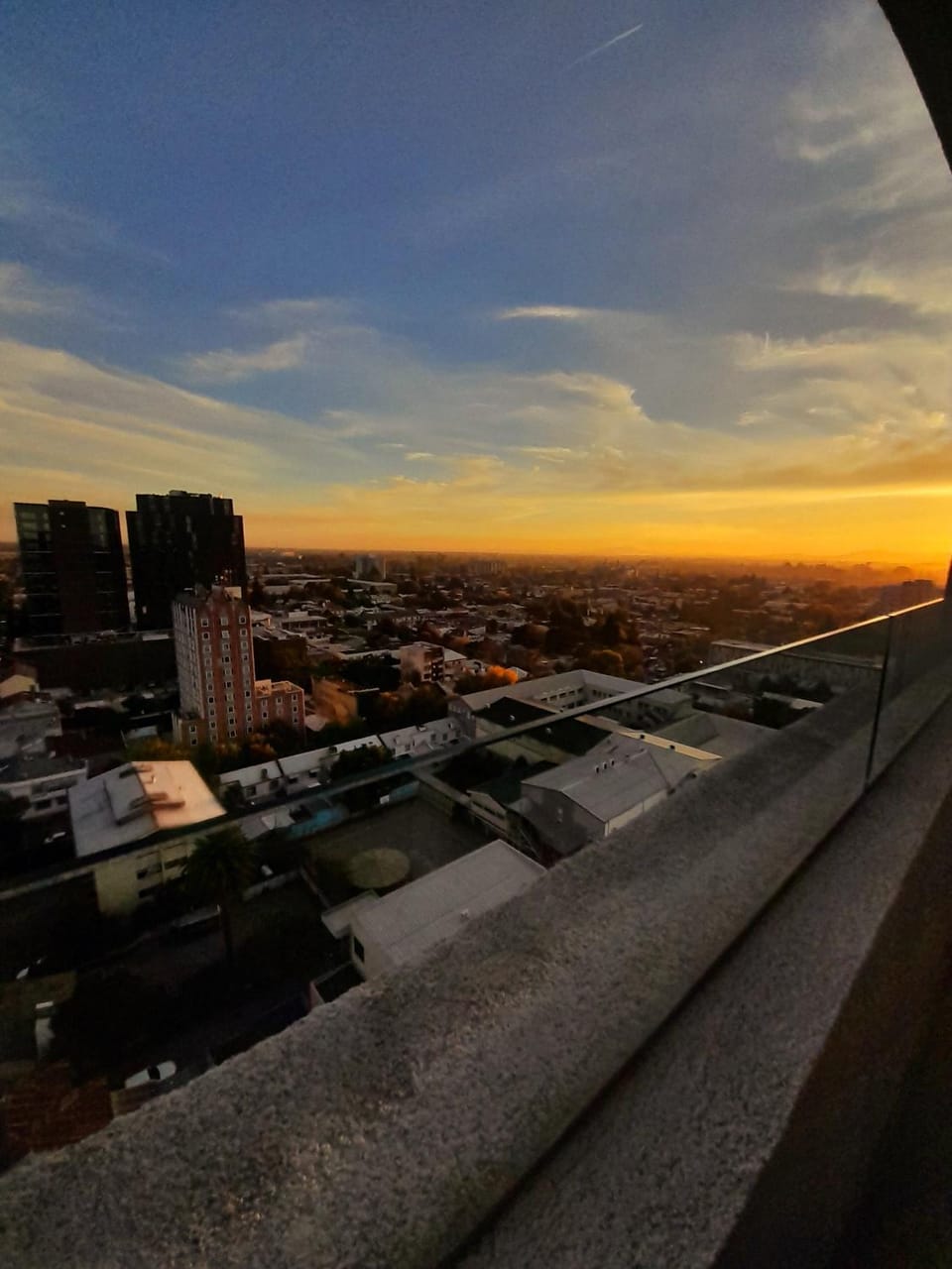 Day, City view, Sunset