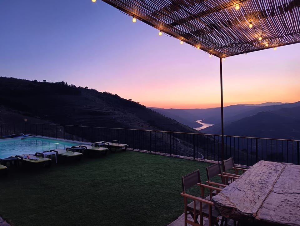 View (from property/room), Mountain view, Pool view, River view, Swimming pool, Sunset, sunbed