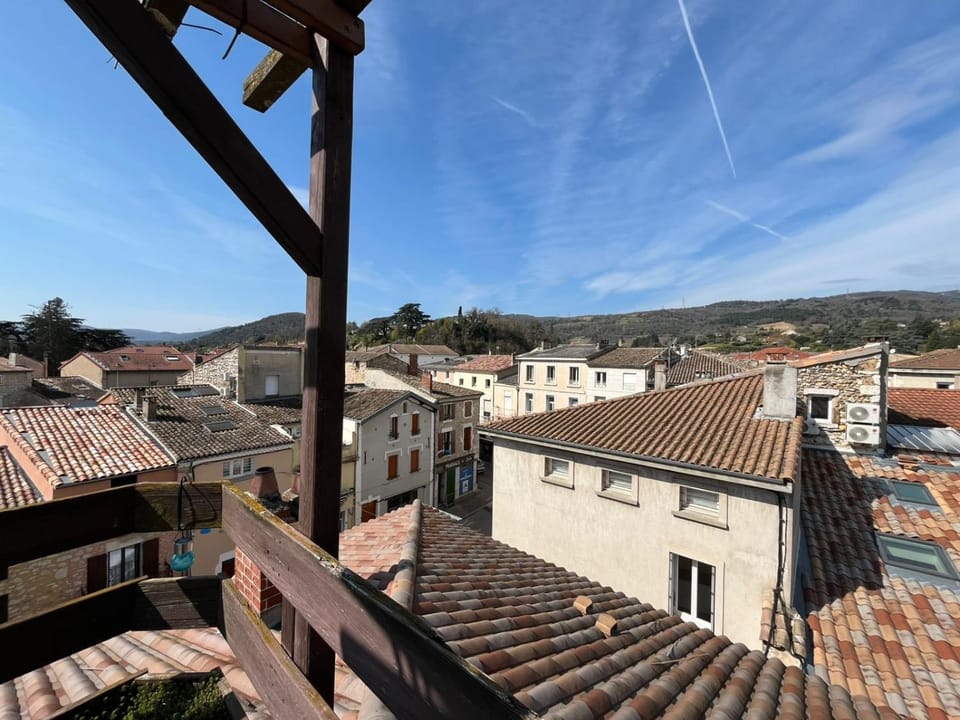 Bird's eye view, View (from property/room), Balcony/Terrace, City view, Mountain view