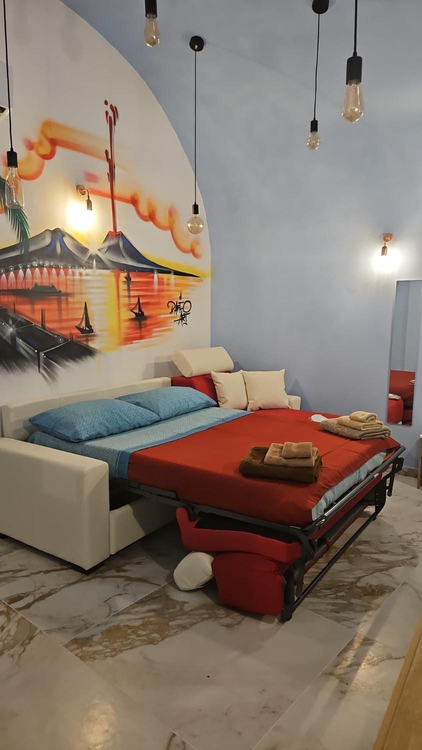 Bed, Seating area