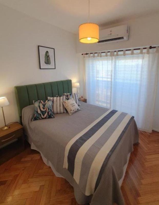 Bed, Photo of the whole room, Bedroom, air conditioner