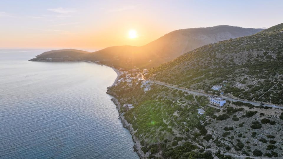 Nearby landmark, Beach, Mountain view, Sea view, Sunset