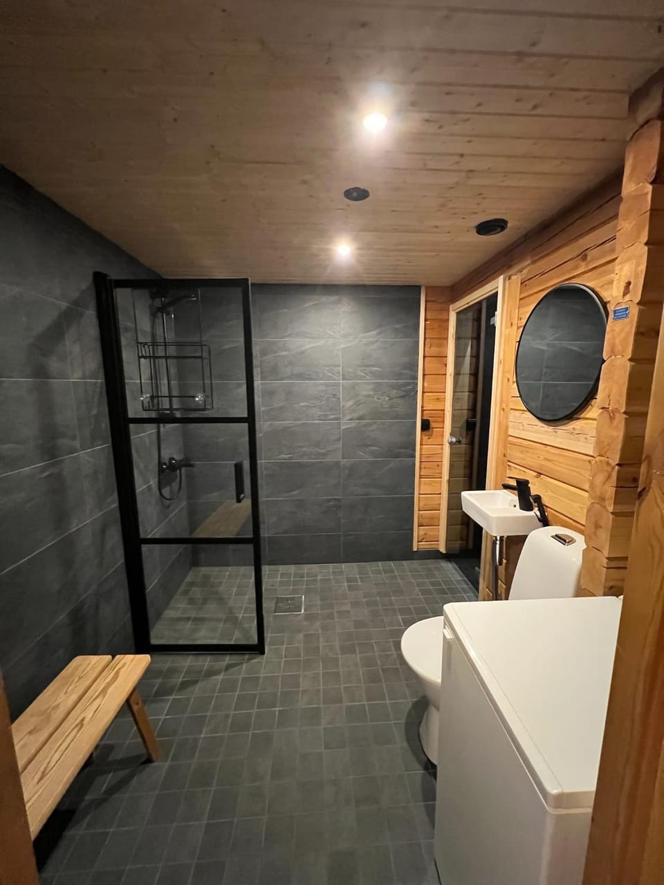 Logcabin, sauna, fireplace, view, kitchen Cabin in Lapland