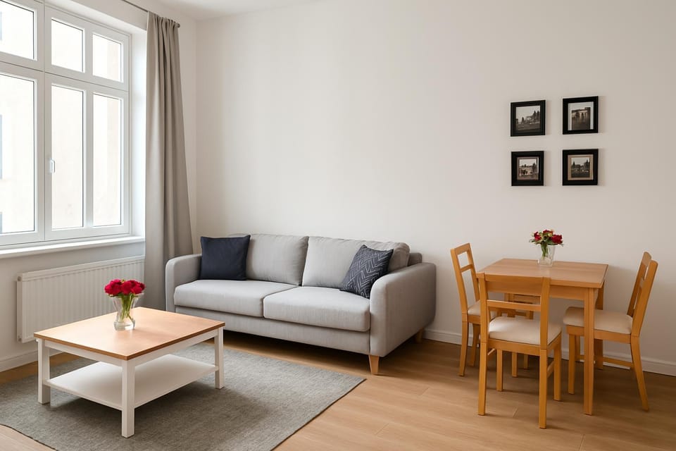 Living room, Seating area, Dining area