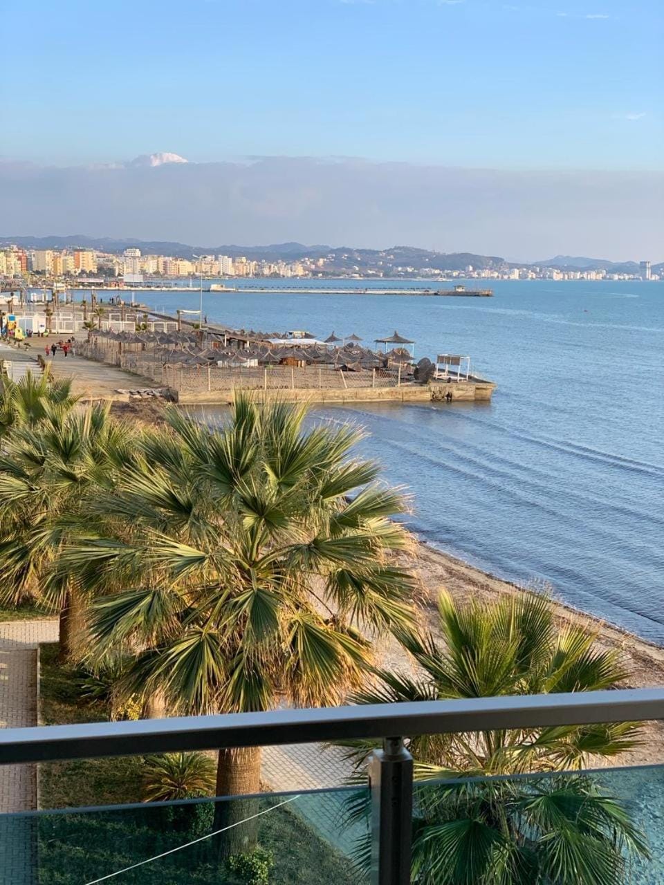Sea View Beachfront Apartment Balcony WiFi Durres Vista Mare Spiaggia Apartment in Tirana County, Albania