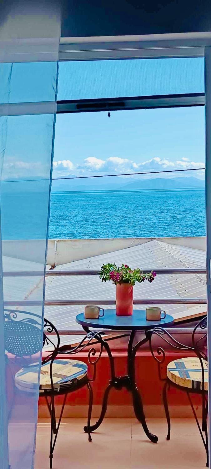 Natural landscape, View (from property/room), Beach, Bedroom, Sea view