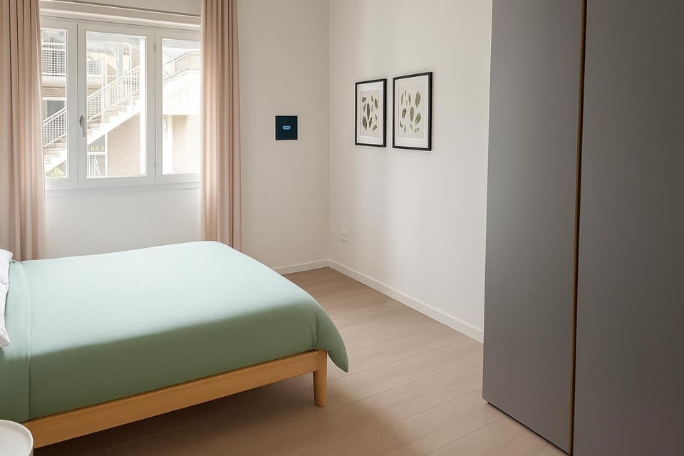 Bed, Photo of the whole room, Bedroom, wardrobe