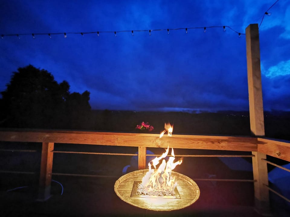 Night, Natural landscape, Seating area