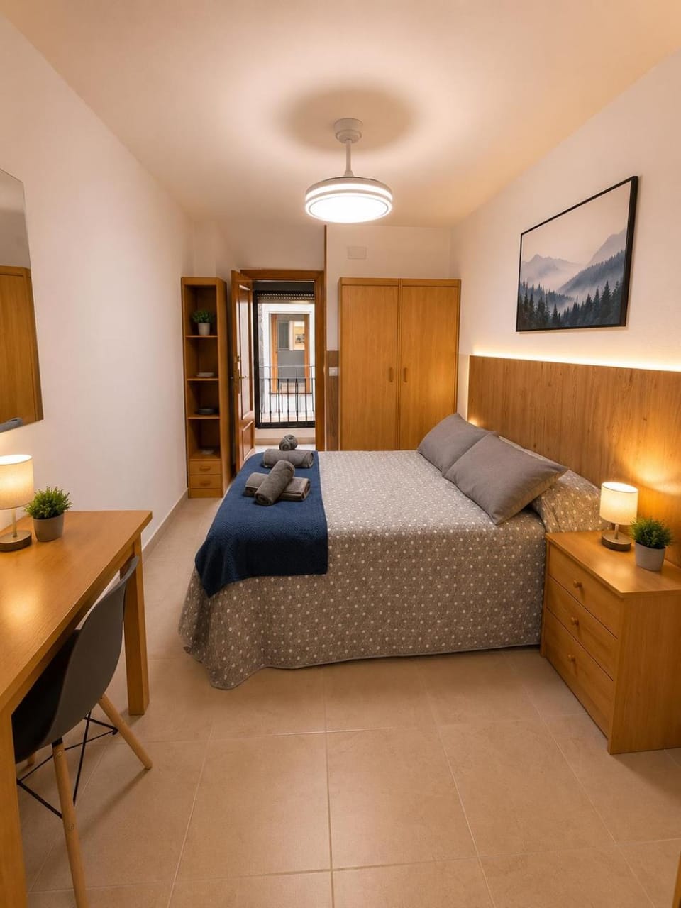 Bed, Photo of the whole room, Bedroom, wardrobe