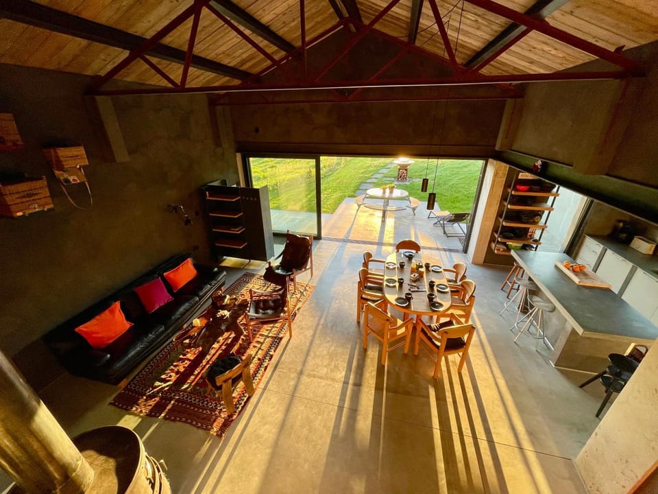 Kitchen or kitchenette, Living room, Dining area