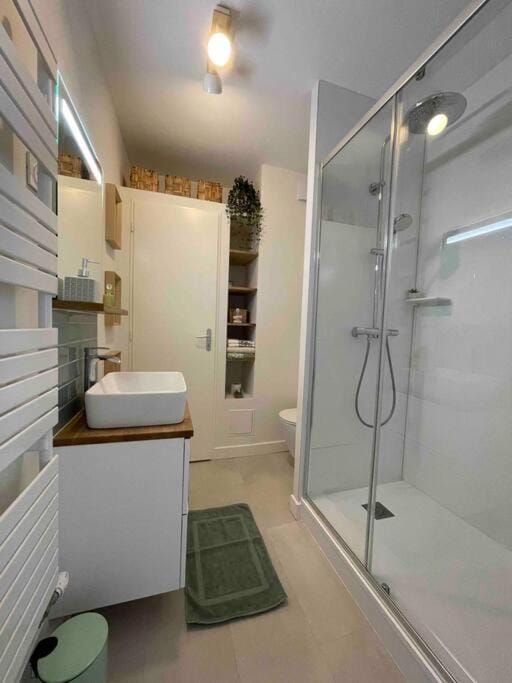 Shower, towels