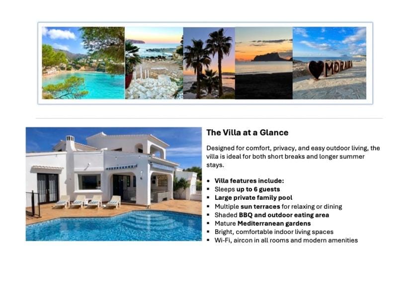 Villa in Moraira - El Farò Villa in Marina Alta