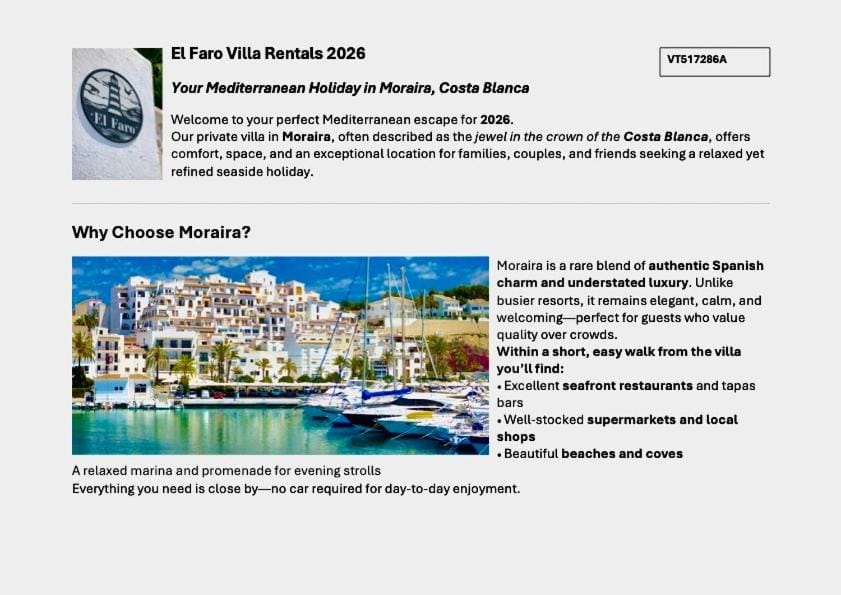 Villa in Moraira - El Farò Villa in Marina Alta