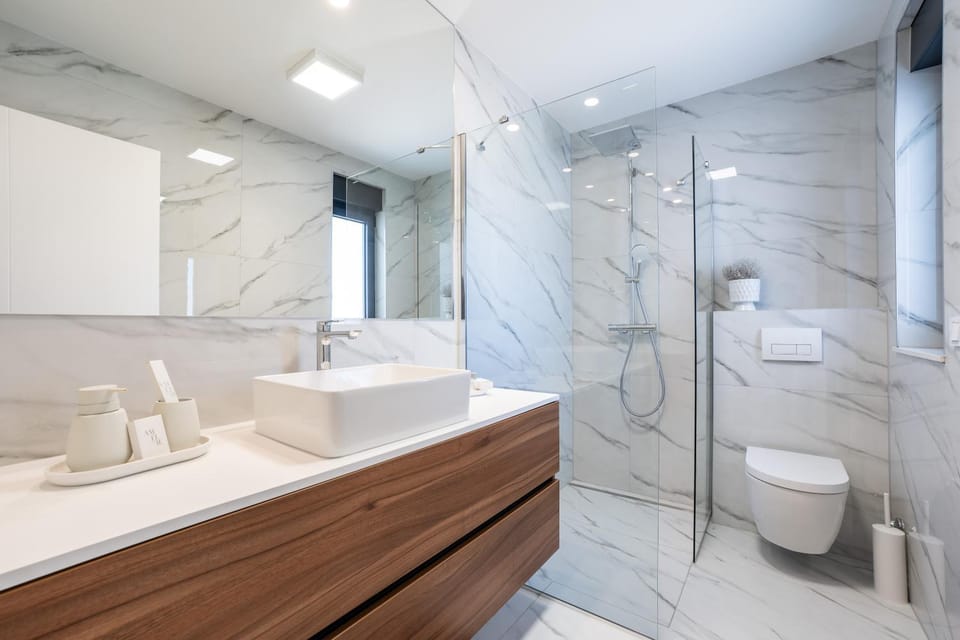 Shower, Bathroom, towels