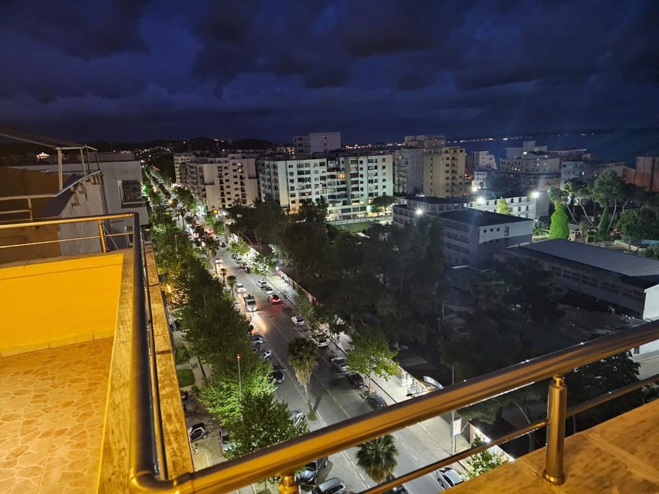 Night, City view, Street view