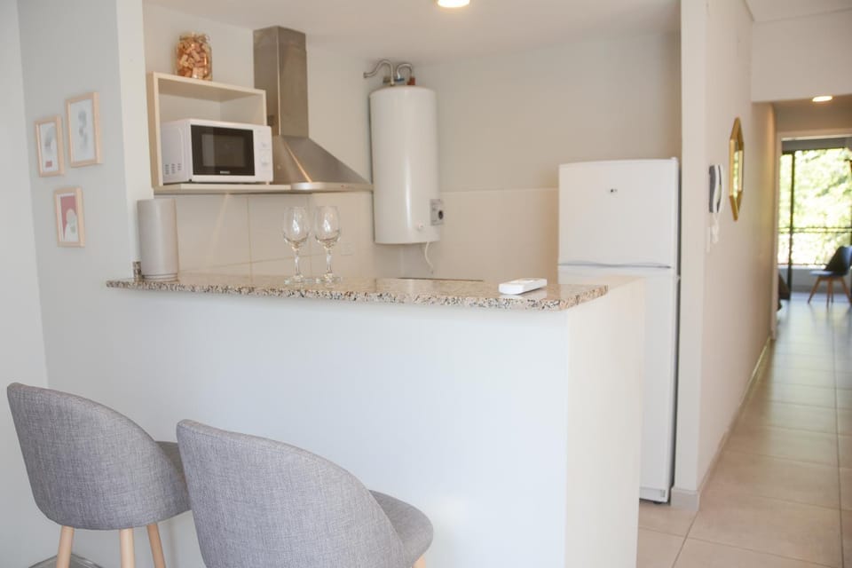 Kitchen or kitchenette, oven