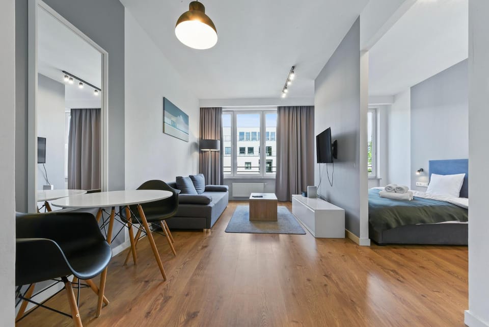 Bed, Living room, Seating area