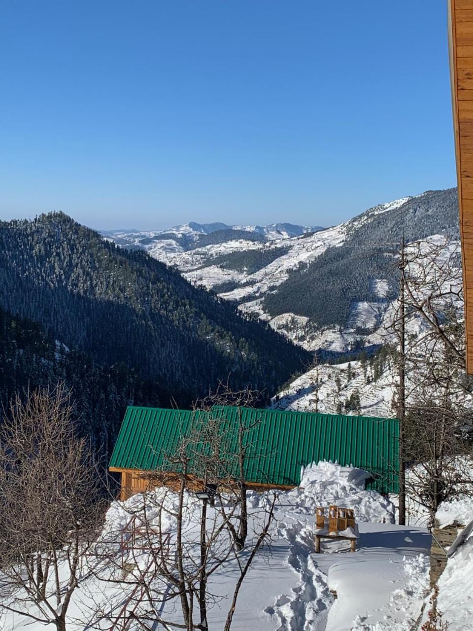 Day, Natural landscape, Winter, Mountain view