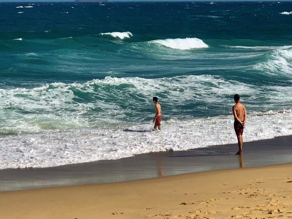 Day, People, Natural landscape, Beach, Sea view, group of guests