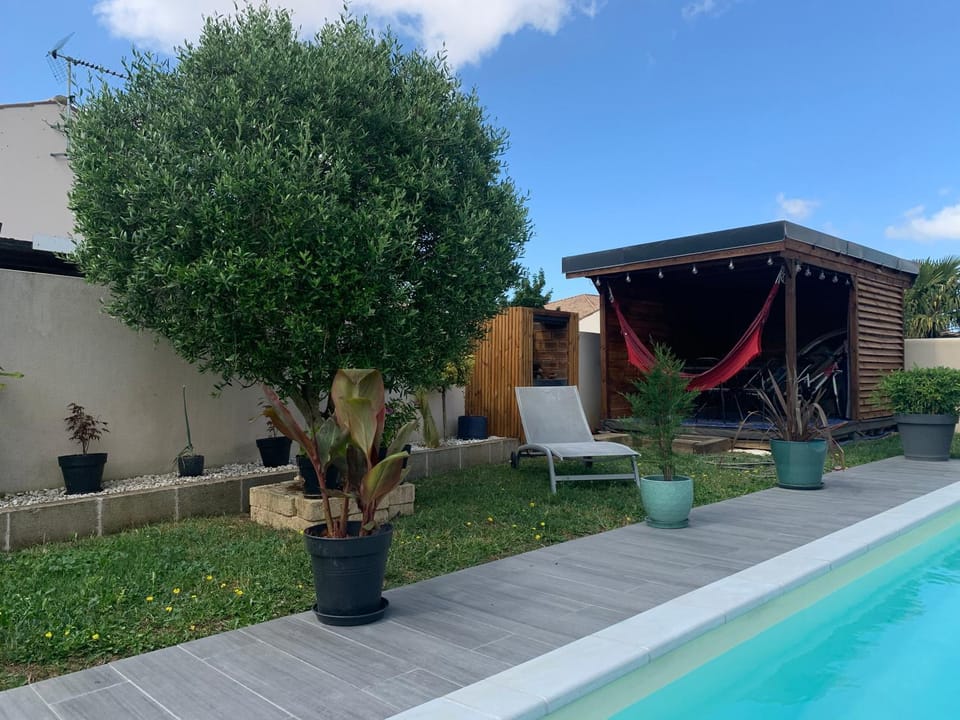 Garden view, Pool view, sunbed