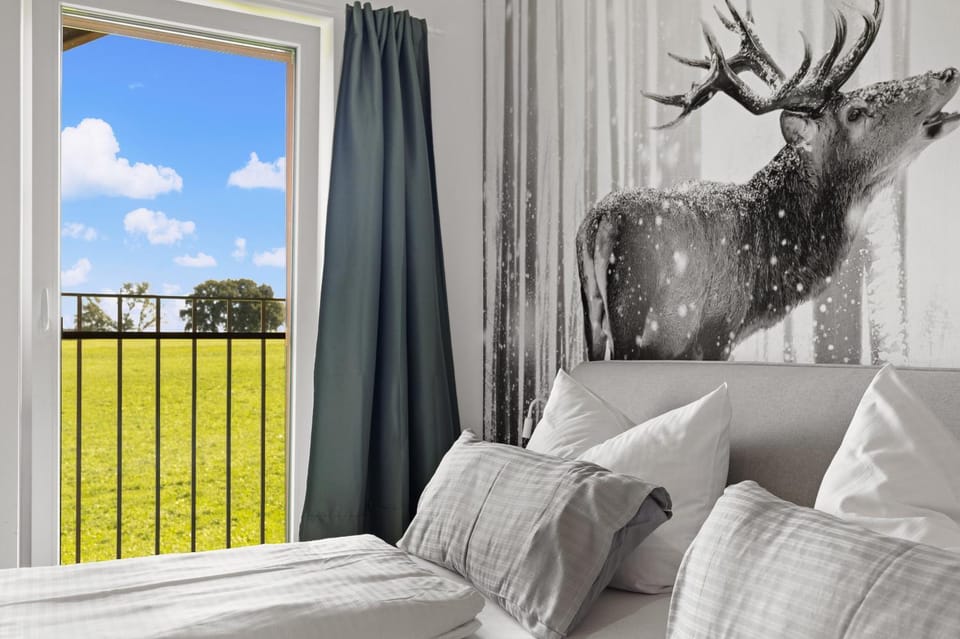Bed, Natural landscape, Decorative detail, Bedroom, Garden view, Mountain view, towels