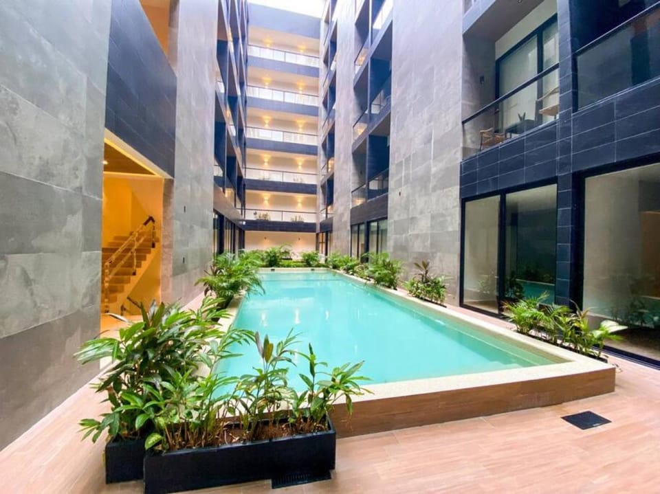 Property building, Day, Pool view, Swimming pool