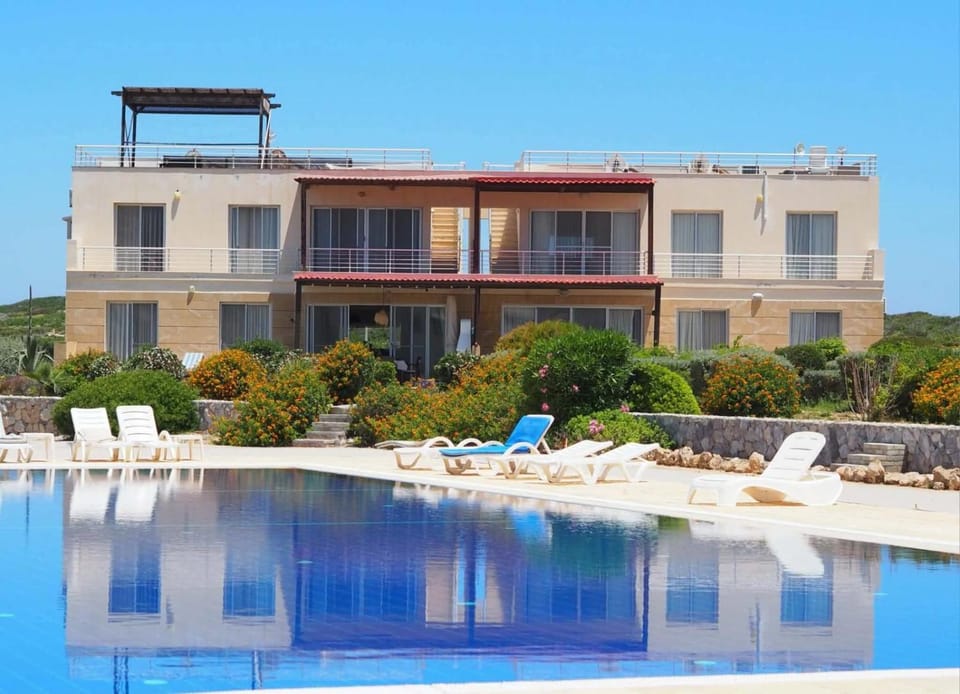 Property building, Day, Pool view, Swimming pool, sunbed