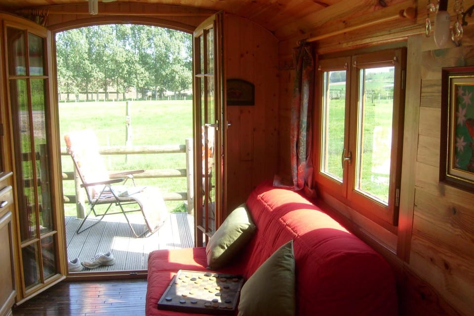 Patio, Living room, Garden view
