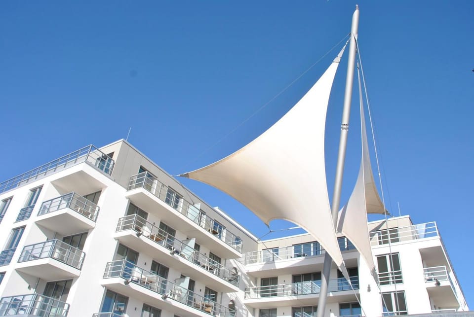 Apartment 23 "WindSegler", Blickrichtung Binnenhafen NordOffenes Meer Apartment in Eckernförde