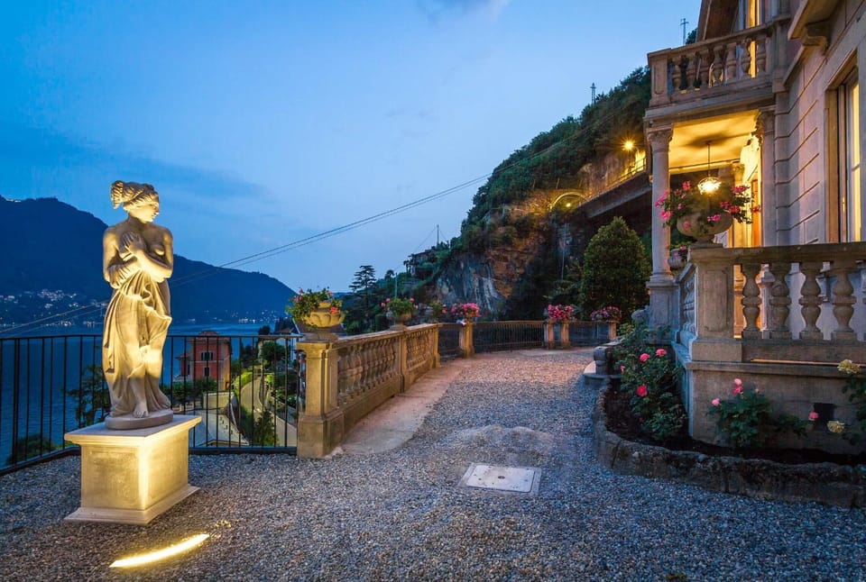 Property building, Night, Balcony/Terrace, Garden view