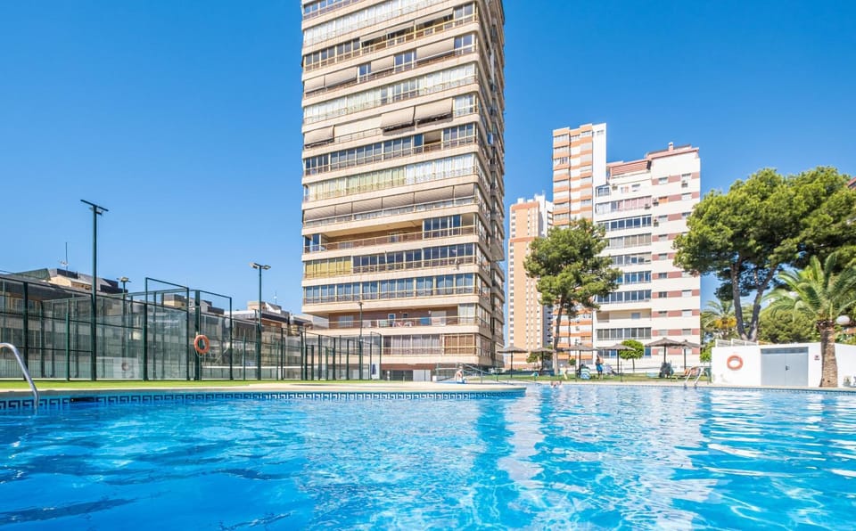 Property building, Facade/entrance, Day, Pool view, Swimming pool