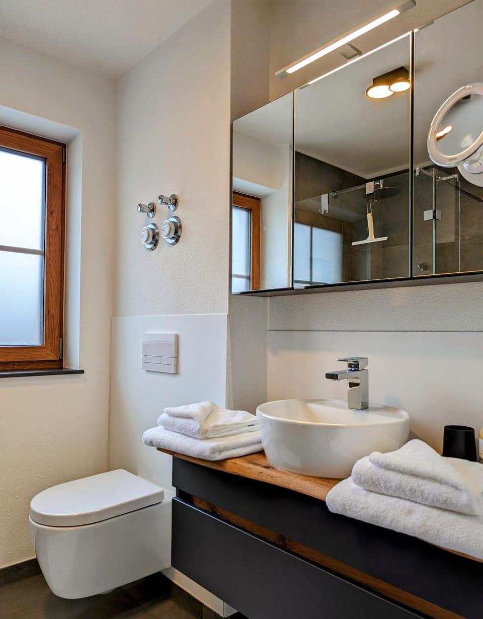 Toilet, Bathroom, towels