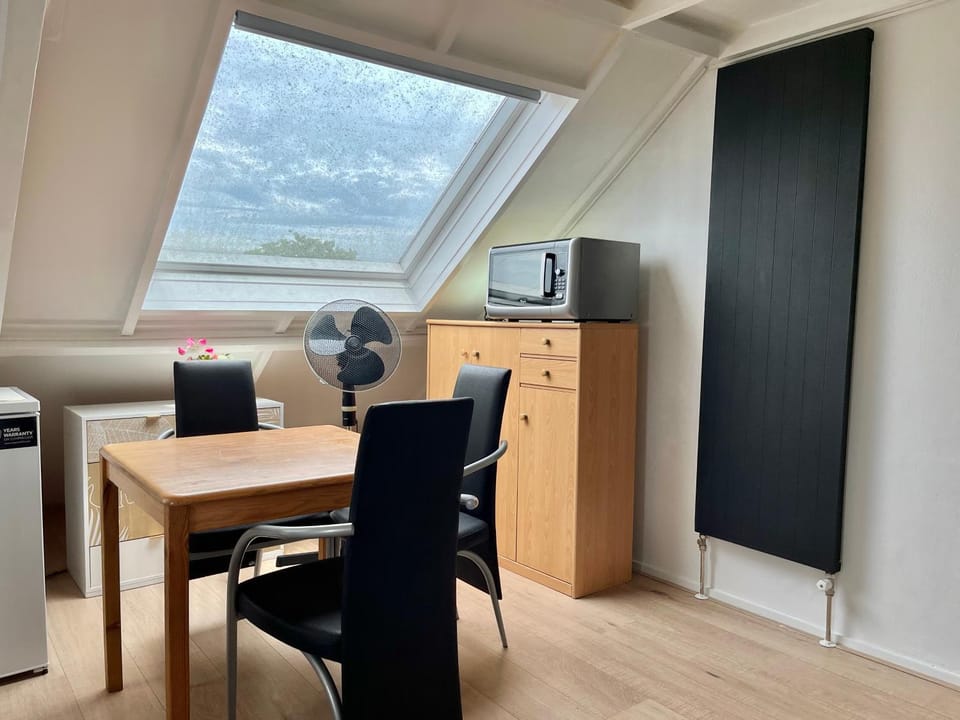 Zolderstudio dichtbij Goffert met eigen badkamer en WC, eigen keuken, eigen ingang Bed and Breakfast in Nijmegen