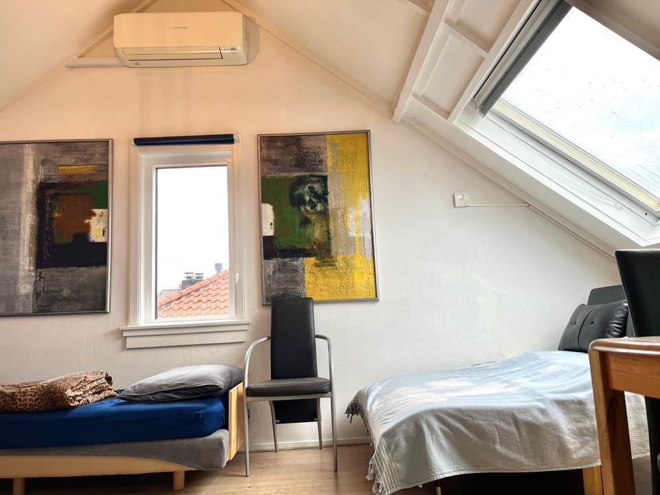 Zolderstudio dichtbij Goffert met eigen badkamer en WC, eigen keuken, eigen ingang Bed and Breakfast in Nijmegen