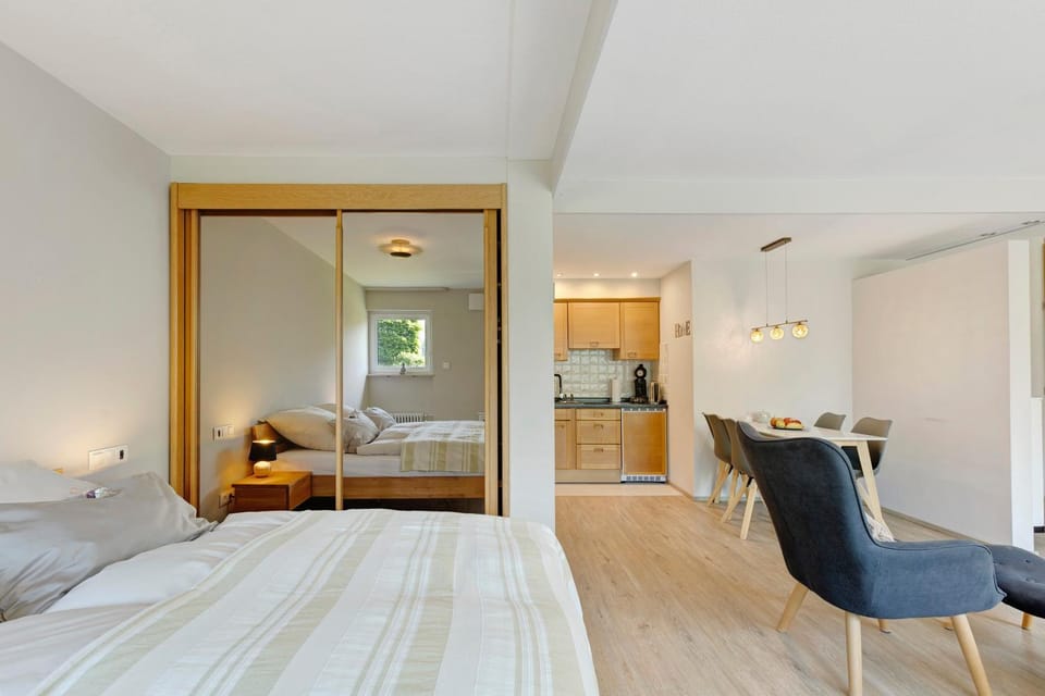 Property building, Living room, Bedroom