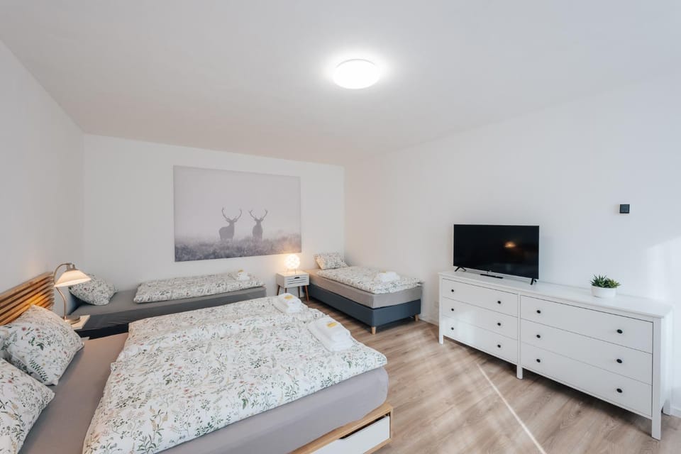 Bed, TV and multimedia, Photo of the whole room, Bedroom