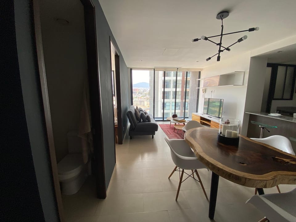 Living room, Seating area, Dining area