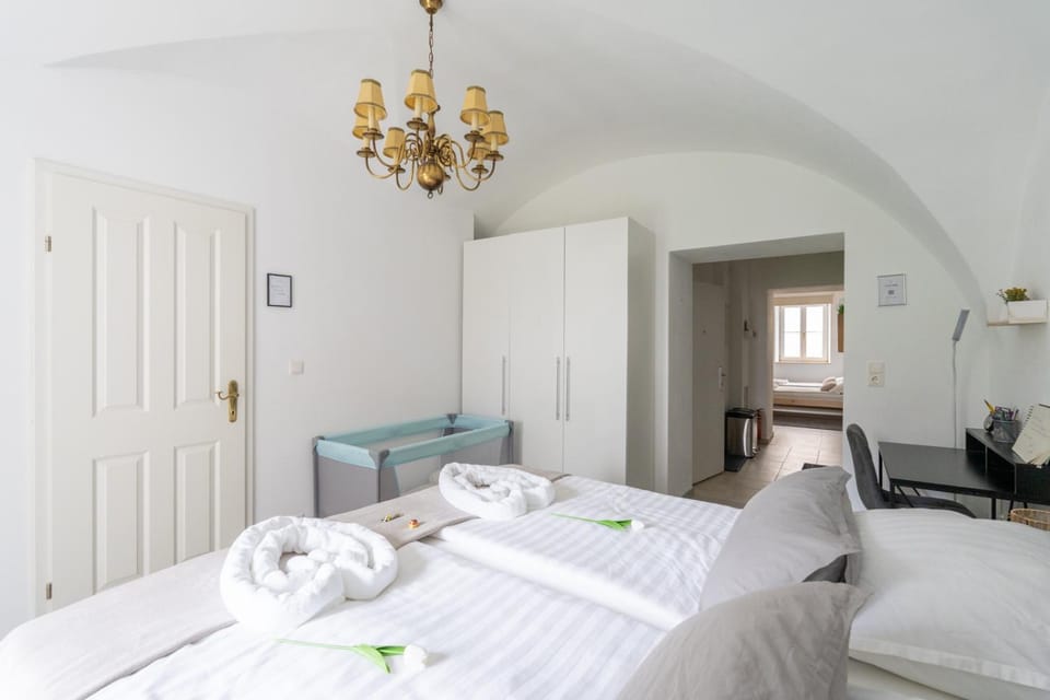 Bed, Photo of the whole room, Bedroom, towels, wardrobe