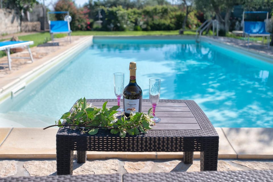 Property building, Living room, Swimming pool