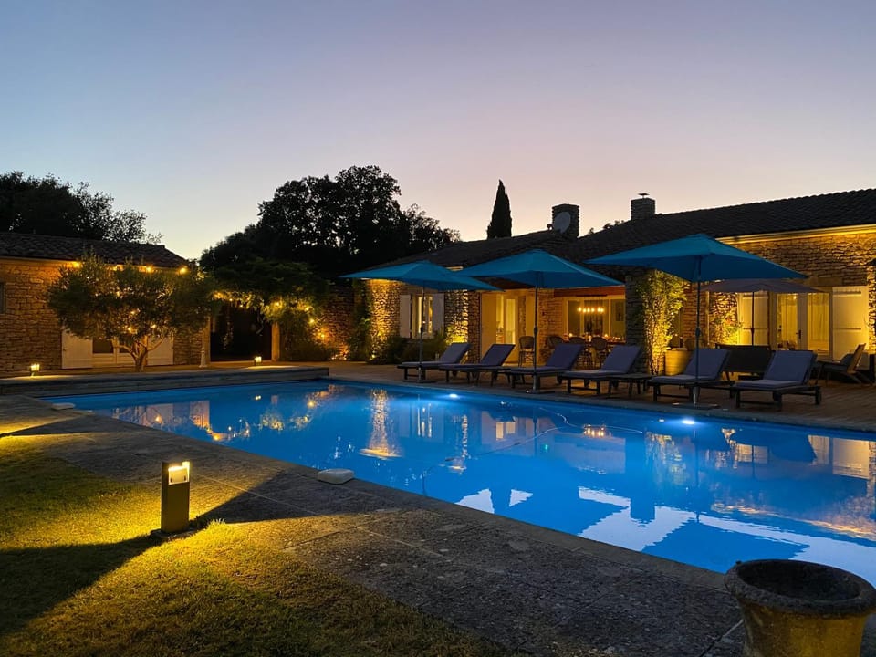 Night, Swimming pool