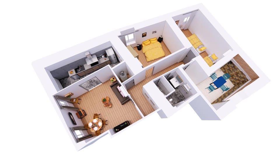 Living room, Floor plan, Bedroom, kitchen