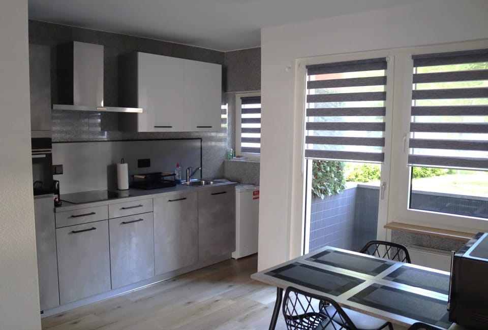 Kitchen or kitchenette, Dining area, oven, stove, washing machine