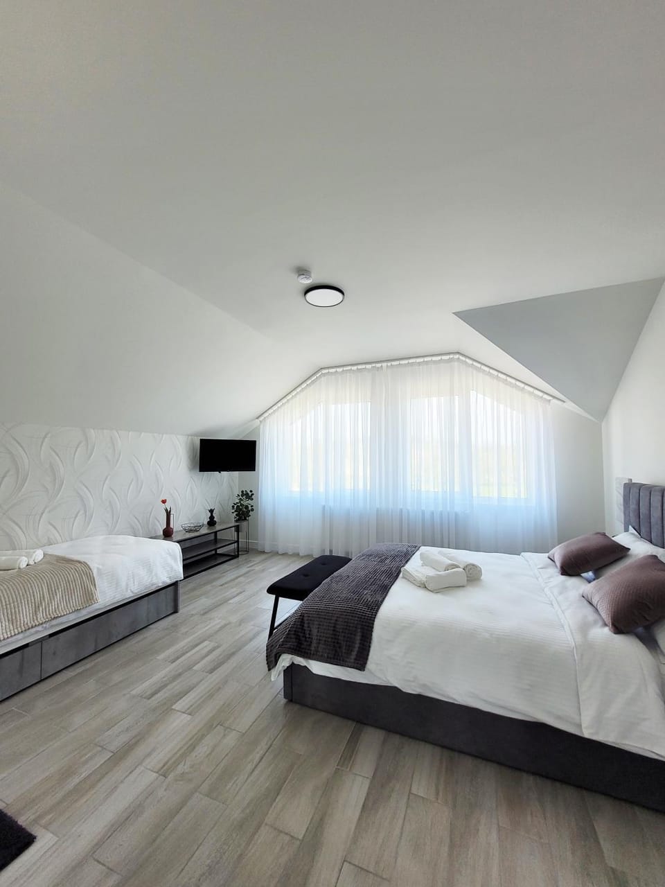 Bed, Bathroom, TV and multimedia, Photo of the whole room, Bedroom, oven
