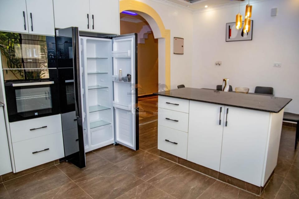 Kitchen or kitchenette, dishwasher